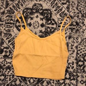 Mustard crop top